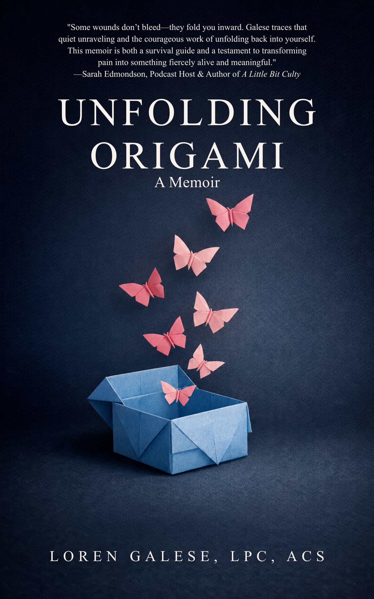 Cover of Unfolding Origami: A Memoir by Loren Galese